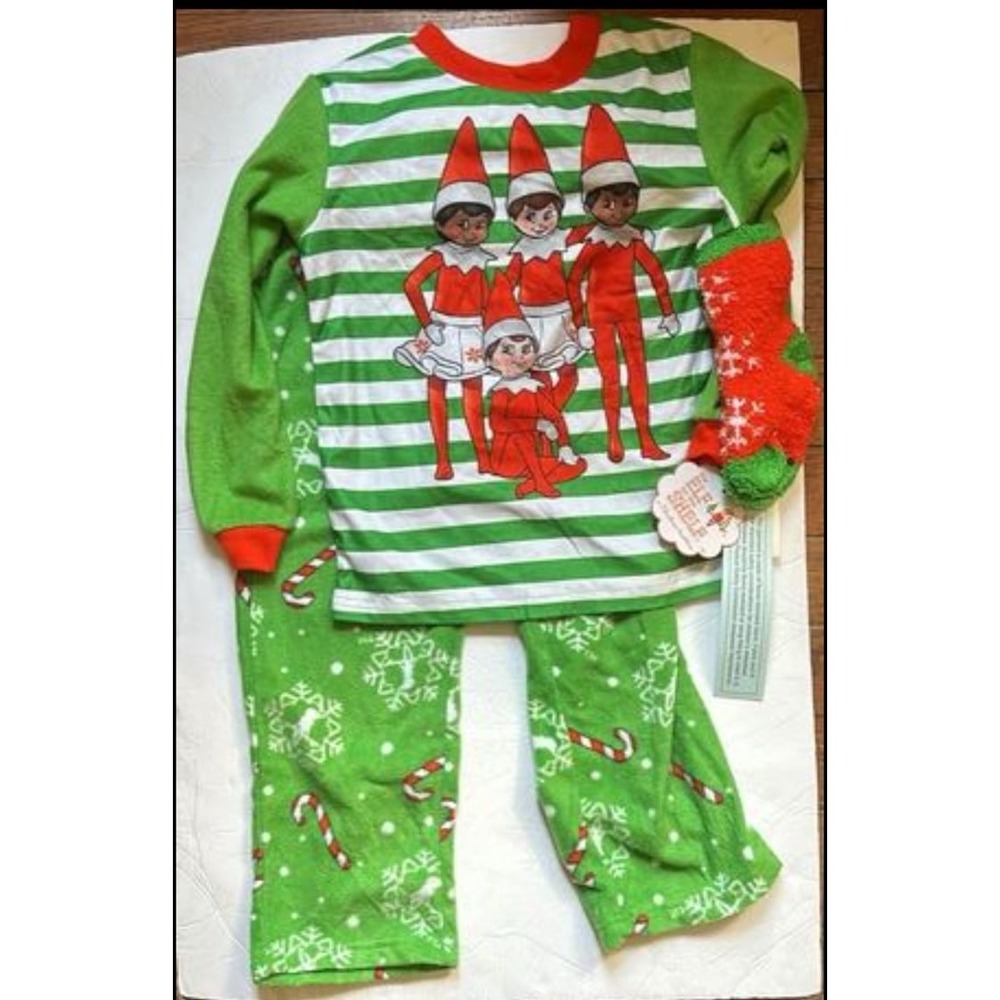 Elf On The Shelf pajama set size x-small 4/5 NWT